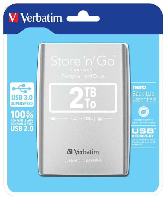 2 TB externe Festplatte  Store 'n' Go USB 3.0 (Silber) 