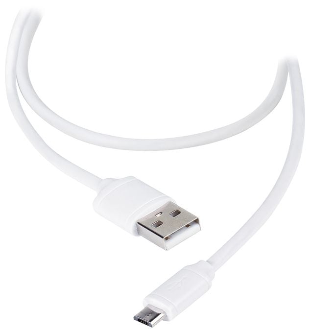 Stecker Micro-USB B auf USB A 1,2 m  36252 (Weiß) 