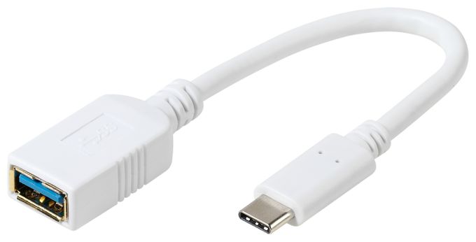 5 Gbit/s Buchse USB A auf USB C Stecker 0,1 m  37559 (Weiß) 