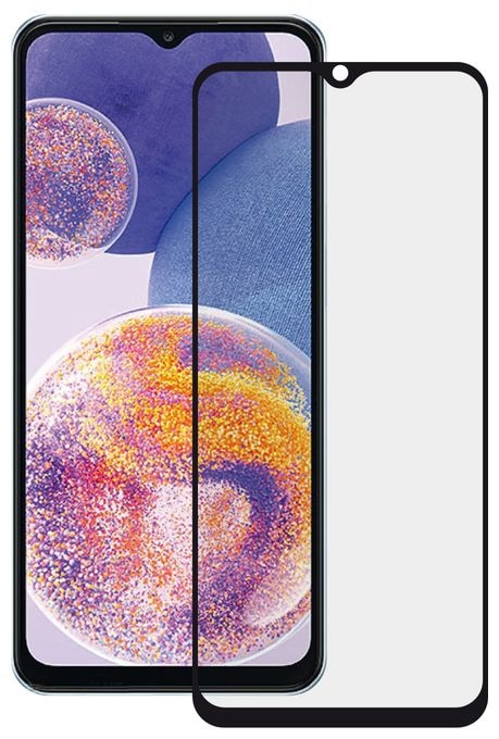 Klare Bildschirmschutzfolie gehärtetes Glas 9H für  Samsung Galaxy A23 Schmutzabweisend, Schlagfest, Kratzresistent, Splitterfrei 63206 