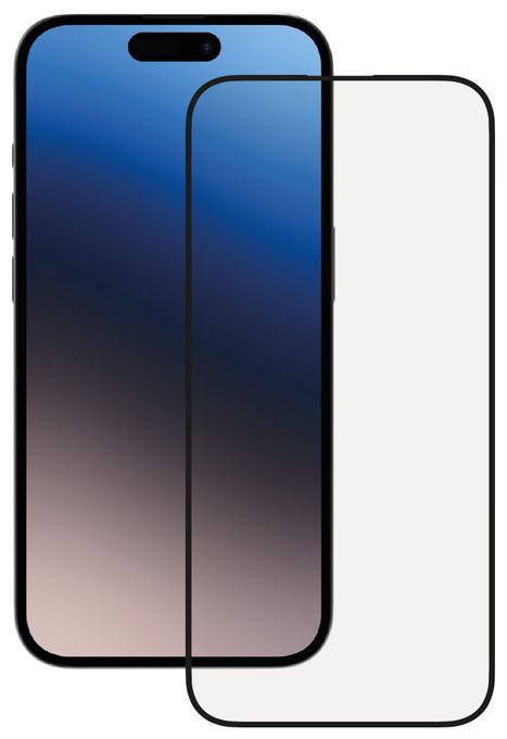Klare Bildschirmschutzfolie gehärtetes Glas 9H für  Apple iPhone 15 Pro Schmutzabweisend, Schlagfest, Kratzresistent, Splitterfrei 63938 