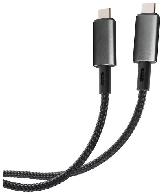 10 Gbit/s Stecker USB C auf USB C bis 100 W 1 m  64011 (Schwarz) 