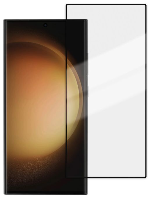 Klare Bildschirmschutzfolie gehärtetes Glas 9H für  Samsung Galaxy S24 Ultra Schmutzabweisend, Schlagfest, Kratzresistent, Splitterfrei 64074 