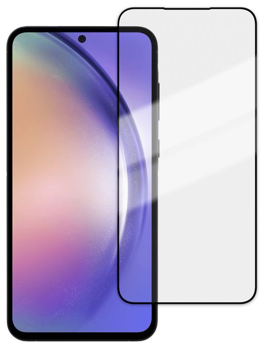 Klare Bildschirmschutzfolie gehärtetes Glas 9H für  Samsung Galaxy A55 5G Schmutzabweisend, Schlagfest, Kratzresistent, Splitterfrei 64092 