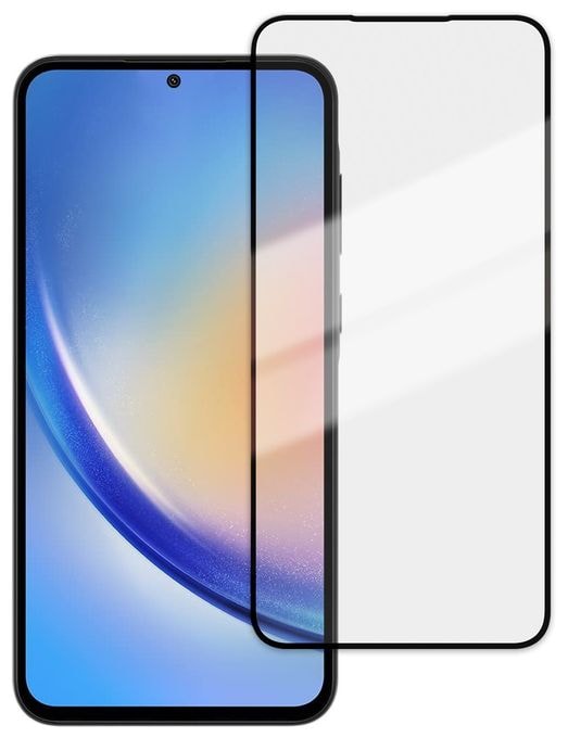 Klare Bildschirmschutzfolie gehärtetes Glas 9H für  Samsung Galaxy A35 5G Schmutzabweisend, Schlagfest, Kratzresistent, Splitterfrei 64100 