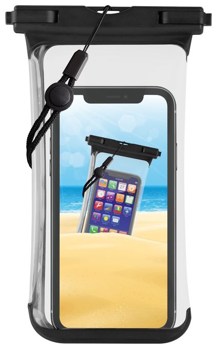 Beuteltasche für Jede Marke Universal (Schwarz, Transparent) Beach Bag 