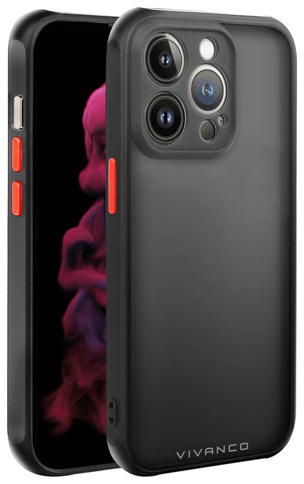 Cover für Apple iPhone 14 Pro (Schwarz, Durchscheinend) Frosted 