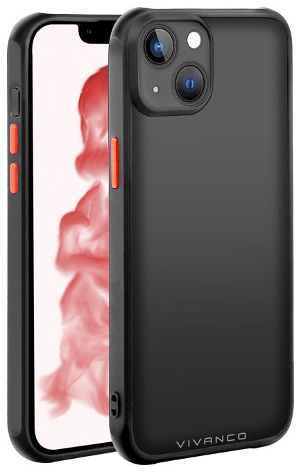 Cover für Apple iPhone 14 Plus (Schwarz, Durchscheinend) Frosted 