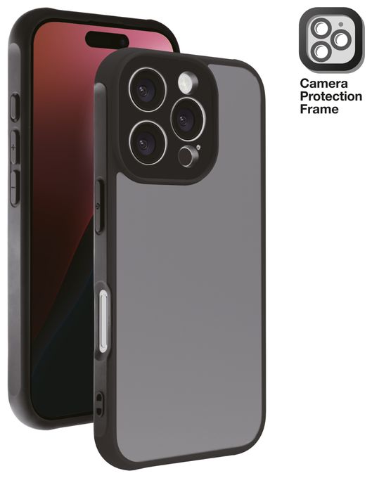 Cover für Apple iPhone 16 Pro (Schwarz, Durchscheinend) Frosted 