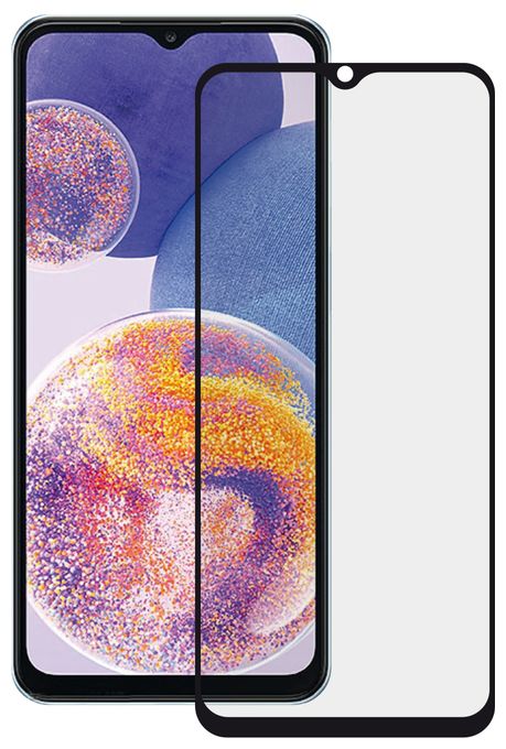 Klare Bildschirmschutzfolie gehärtetes Glas 9H für Samsung Galaxy A23 Full Screen 