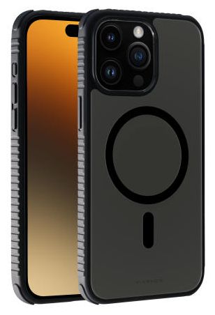 Cover für Apple iPhone 15 Pro Max (Schwarz, Transparent) Mag Solid Elite 