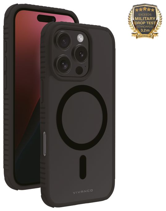 Cover für Apple iPhone 16 Pro (Schwarz, Durchscheinend) Mag Solid Elite 