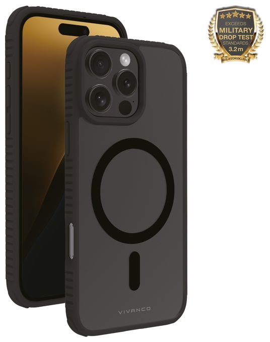 Cover für Apple iPhone 16 Pro Max (Schwarz, Durchscheinend) Mag Solid Elite 