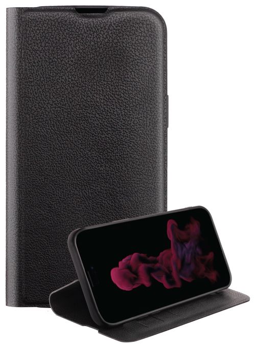 Geldbörsenhülle für Apple iPhone 14 Pro  Premium Wallet (Schwarz) 