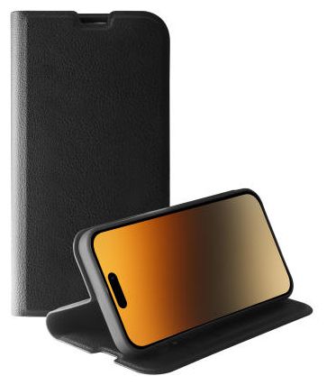 Cover für Apple iPhone 15 Pro Max  Premium Wallet (Schwarz) 