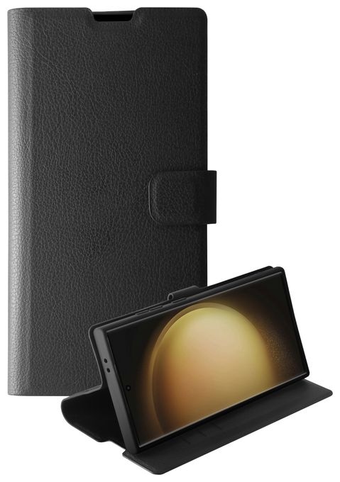 Geldbörsenhülle für Samsung Galaxy S24 Ultra  Premium Wallet (Schwarz) 
