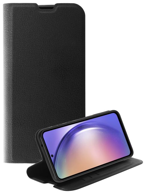 Geldbörsenhülle für Samsung Galaxy A55 5G  Premium Wallet (Schwarz) 