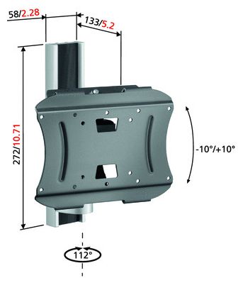 Wand Halterung 32 kg -10 - 10° PFW3220 