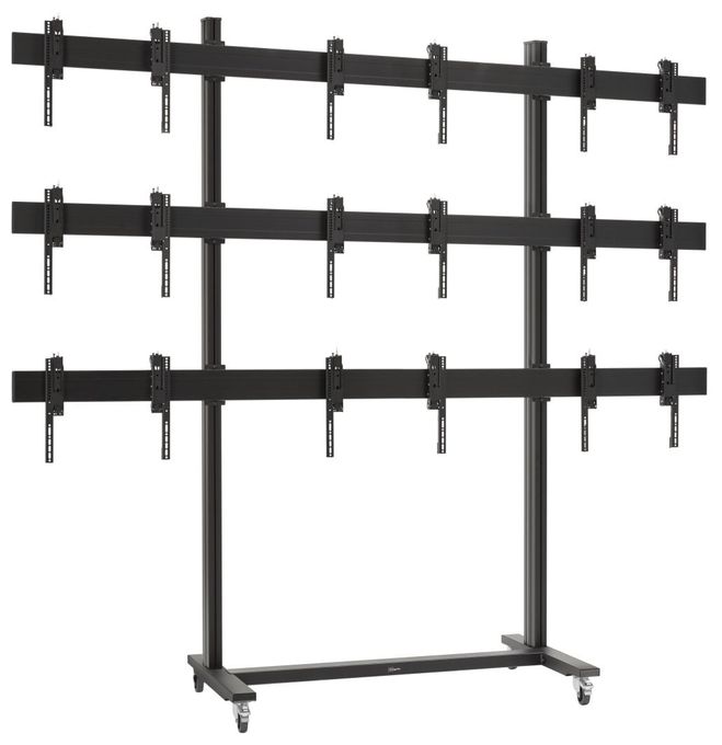 Flur Halterung bis 119,4 cm (47") 45 kg TVW3347 Videowall-Wagen 3x3 
