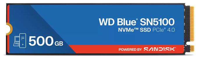 500 GB SSD PCI Express 4.0 M.2 Blue SN5100 
