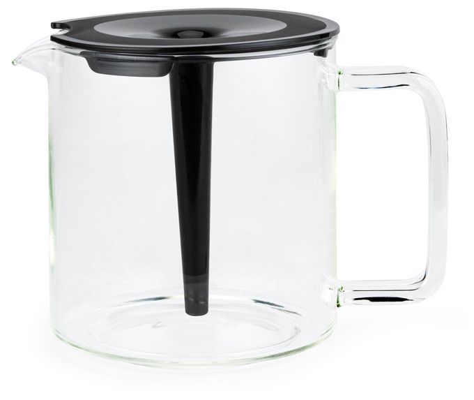 Karaffe (Transparent, Schwarz) 632315 Glaskanne 