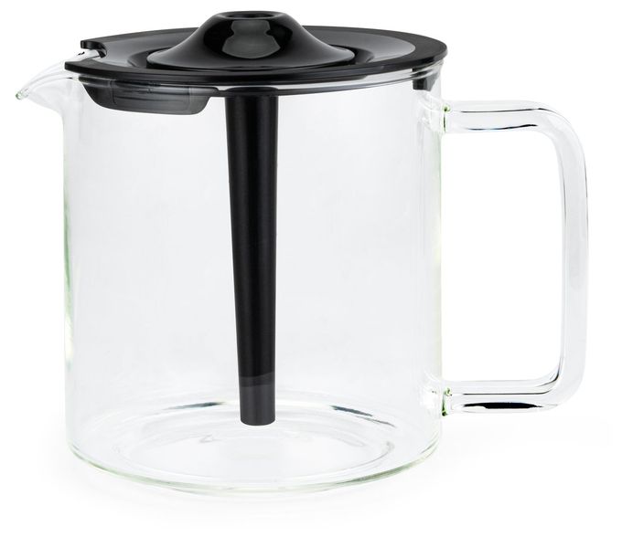 Karaffe (Schwarz, Transparent) 632334 Glaskanne 