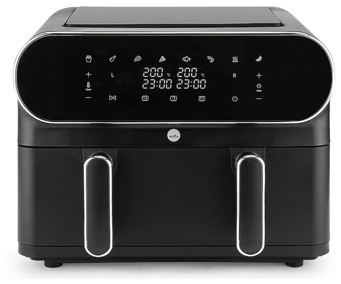 Doppel Heißluftfritteuse 11 l  AF-2x50 Dual (Schwarz) 