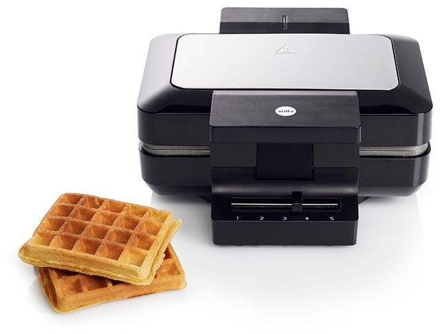 Waffeleisen quadratisch für 2 Waffel(n) 1000 W BW-1000B 