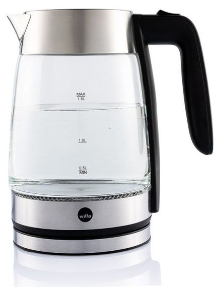1,8 l Wasserkocher 2200 W (Schwarz, Silber, Transparent) WKG-2200S 