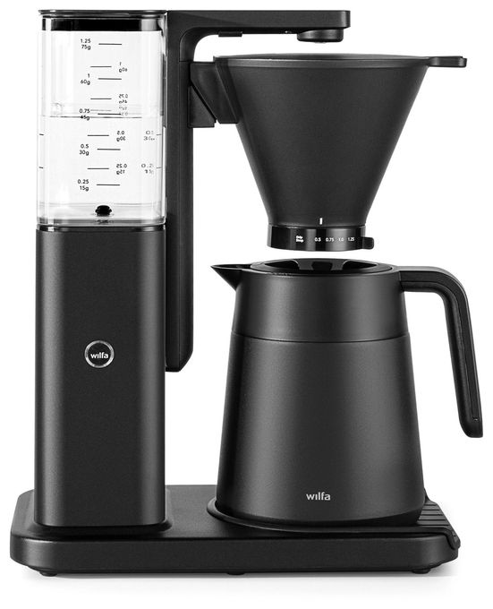 Filterkaffeemaschine 1,2 l  Zense Alux Thermo (Schwarz/Transparent) 