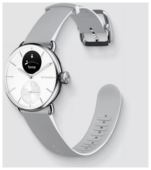 Hybrid 38 mm Smartwatch Rund 282 ppi  ScanWatch 2 (Edelstahl) 