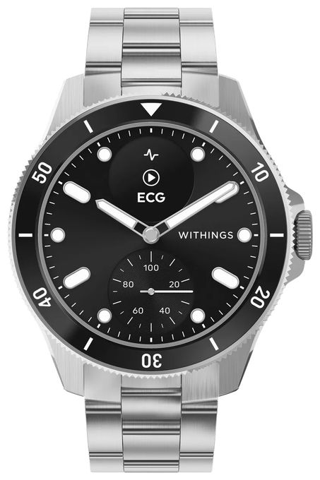 Hybrid 42 mm  Smartwatch Rund 282 ppi  ScanWatch Nova (Schwarz, Edelstahl) 