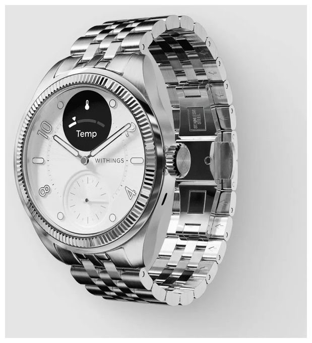 Hybrid 39 mm Smartwatch Rund 282 ppi  ScanWatch Nova (Grau, Titan) 