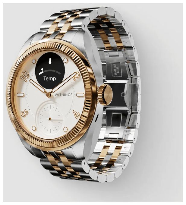 Hybrid 39 mm Smartwatch Rund 282 ppi  ScanWatch Nova (Gold, Edelstahl) 