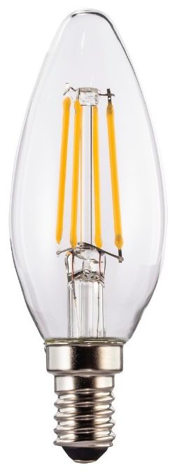 LED Lampe Kerze E14 EEK: E 470 lm Warmweiß (2700K) entspricht 40 W Dimmbar 112821 