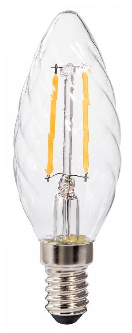 LED Lampe Verdrehte Kerze E14 EEK: F 250 lm Warmweiß (2700K) entspricht 25 W 112843 