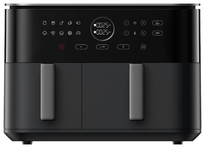 Doppel Heißluftfritteuse 10 l 2700 W  BHR07SGEU (Schwarz) 