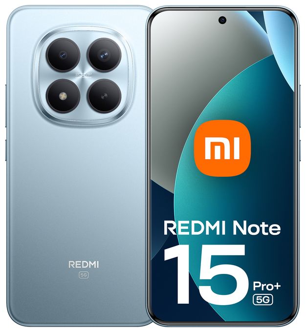 512 GB Smartphone 17,4 cm (6.83") 2,4 GHz 200 MP Dreifach Kamera WiFi 6 (Glacier Blue) Redmi Note 15 Pro+ 