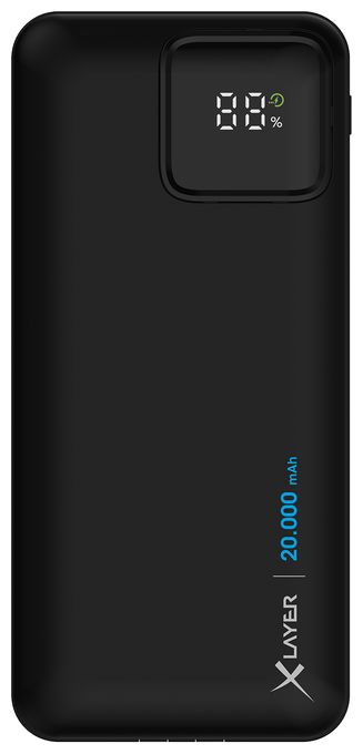 20000 mAh Powerbank Mikro-USB  220140 (Schwarz) 