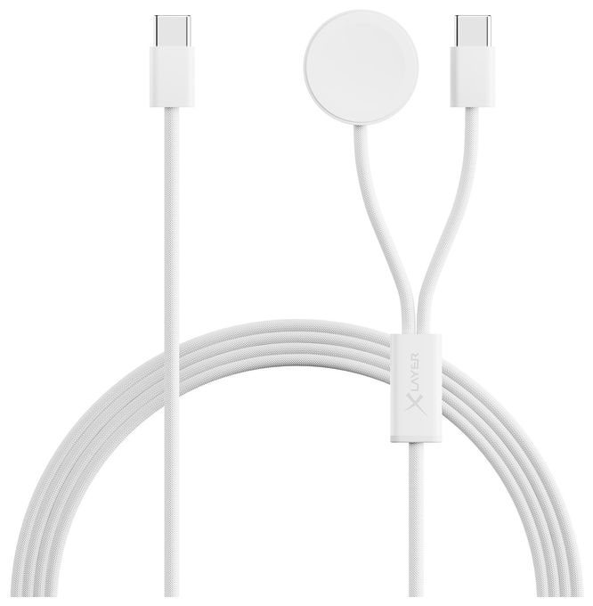 0,48 Gbit/s Stecker Rundkabel USB C auf bis 100 W 1,5 m  220380 (Weiß) 