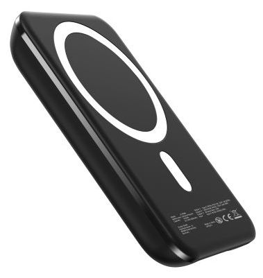 5000 mAh Powerbank USB Typ-C Kabelloses Laden  Magfix Pro (Schwarz) 
