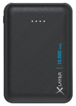 10000 mAh Powerbank Micro-USB + USB Type-C  Micro (Schwarz) 