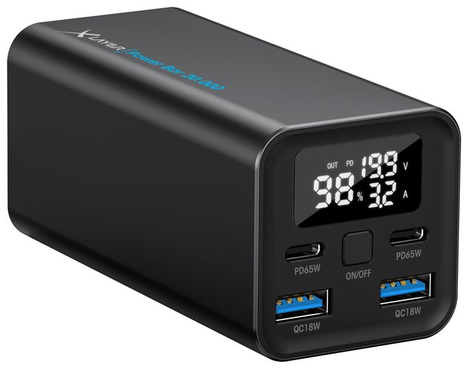 20000 mAh Powerbank USB Typ-C  Power Bar (Schwarz) 