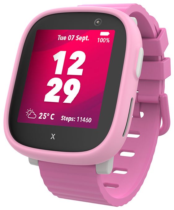 Smartwatch Rechteckig IP68 4G  X6Play (Schwarz, Pink) 