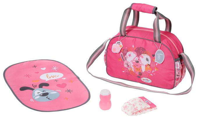 BABY born Wickeltasche mit Wickelunterlage 