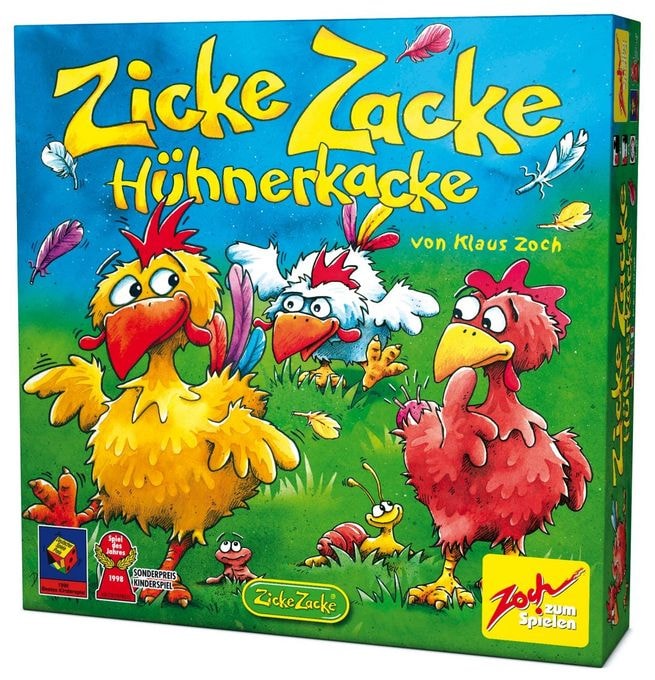 Brettspiel bis zu 4 Spielern ab 4 Jahr(e) 19981 Zicke Zacke Hühnerkacke 