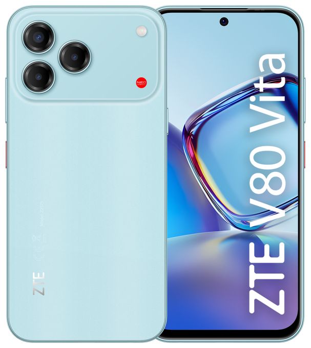 256 GB 4G Smartphone 17,1 cm (6.75 Zoll) Android 50 MP Dreifach Kamera Dual Sim WiFi 5 (Celadon Cyan) V80 Vita 