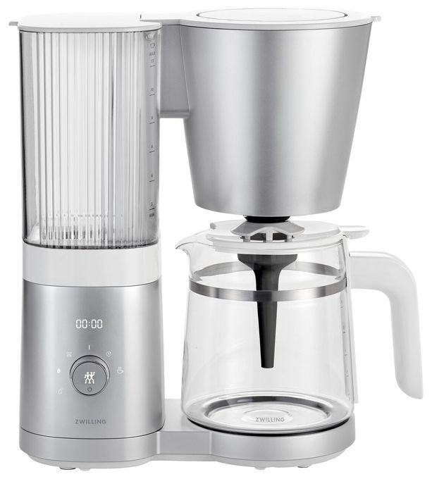 12 Tassen Filterkaffeemaschine 1,5 l  Enfinigy (Silber, Weiß) 
