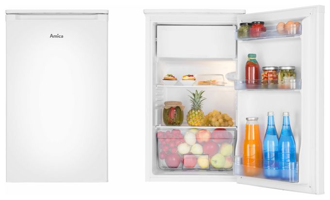 83 l / 75 l Tischkühlschrank EEK: E 128 kWh Jahr  KS361155 W (Weiß) 
