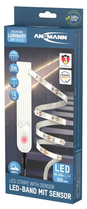 LED Universalstreifenleuchte 2000 mm Warmweiß Batterie/Akku 1600-0436 